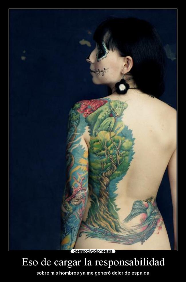 Eso de cargar la responsabilidad -