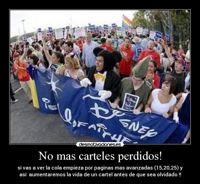 No mas carteles perdidos! - 