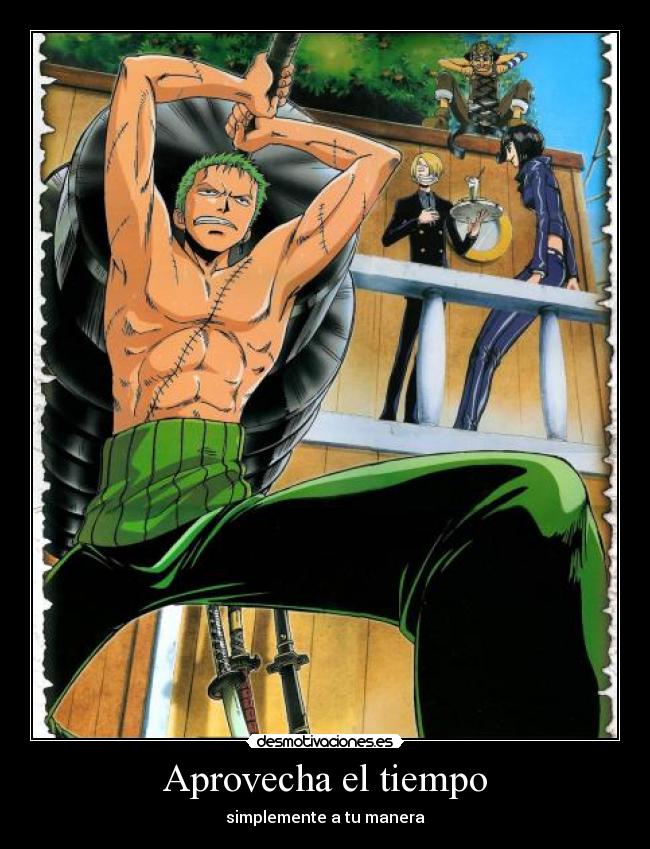 Aprovecha el tiempo -