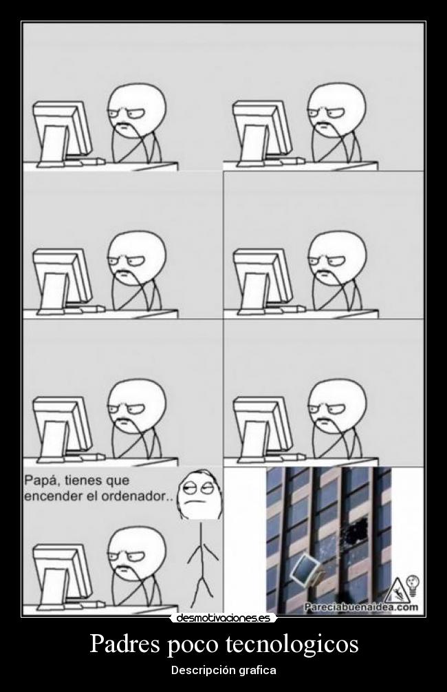 Padres poco tecnologicos - Descripción grafica