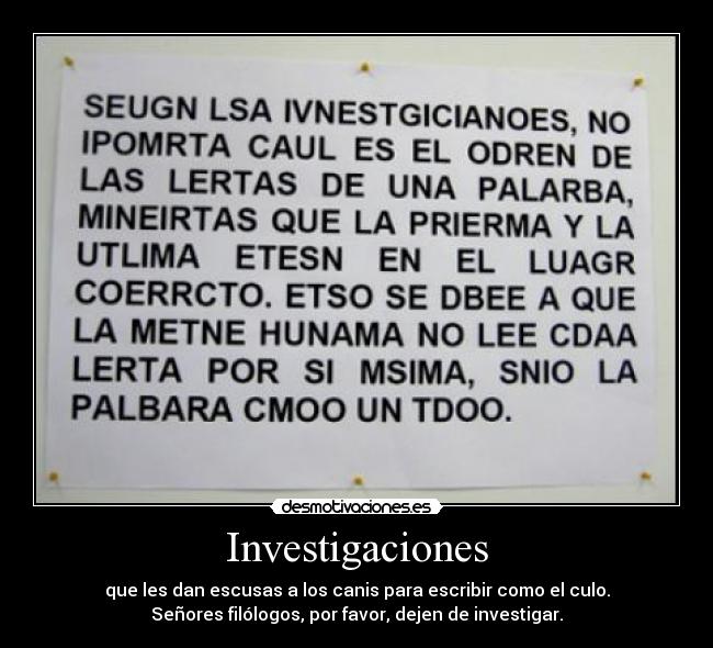 Investigaciones -