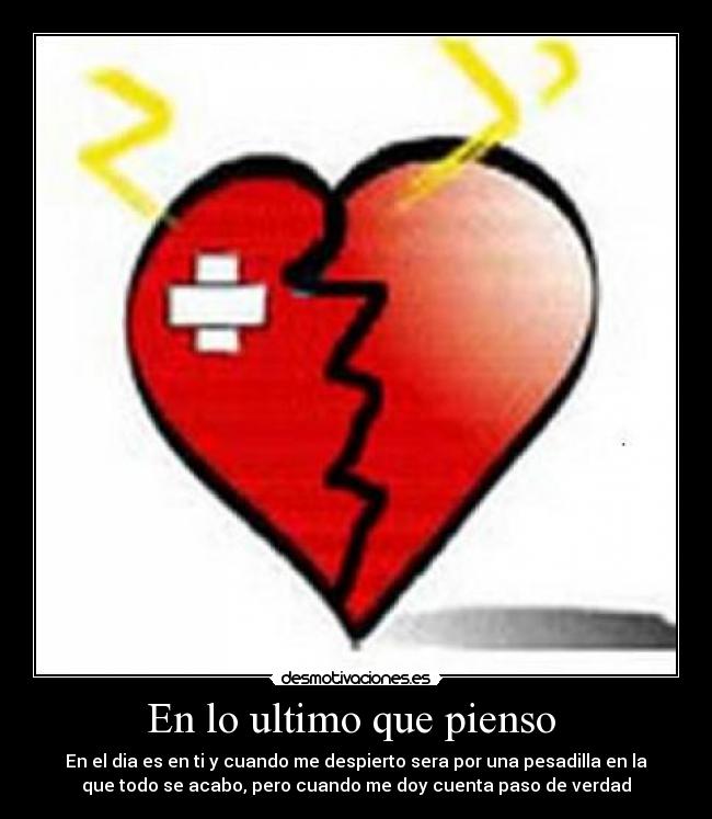 En lo ultimo que pienso  - 