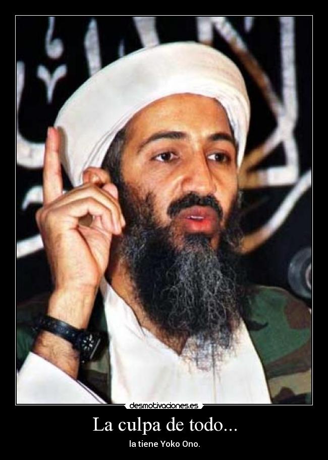 La culpa de todo... - la tiene Yoko Ono.