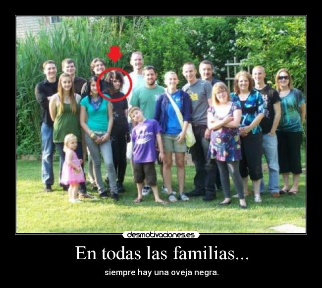 En todas las familias... -
