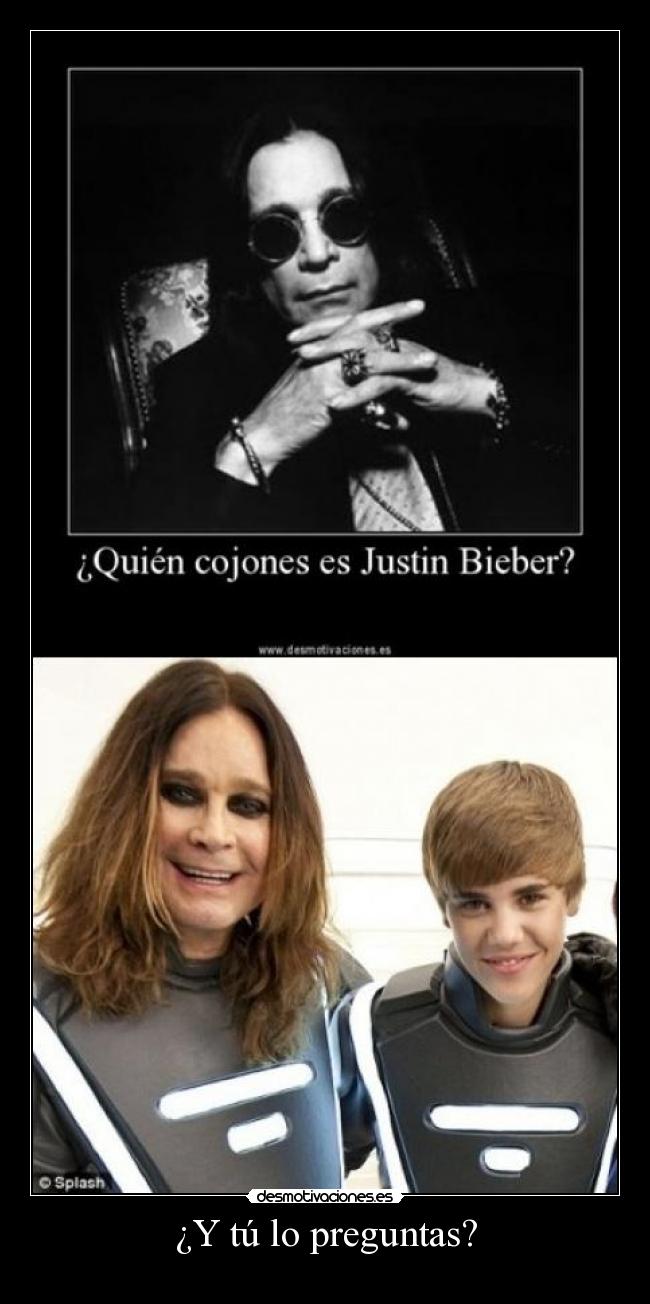 carteles justin bieber ozzy osbourne desmotivaciones