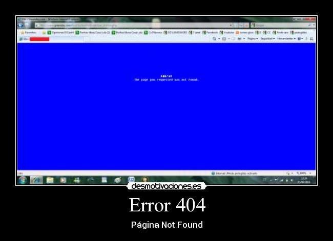 Error 404 - Página Not Found