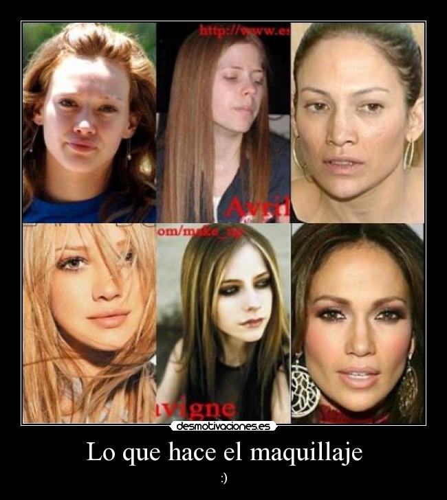 Lo que hace el maquillaje -
