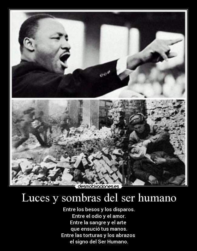 Luces y sombras del ser humano - 