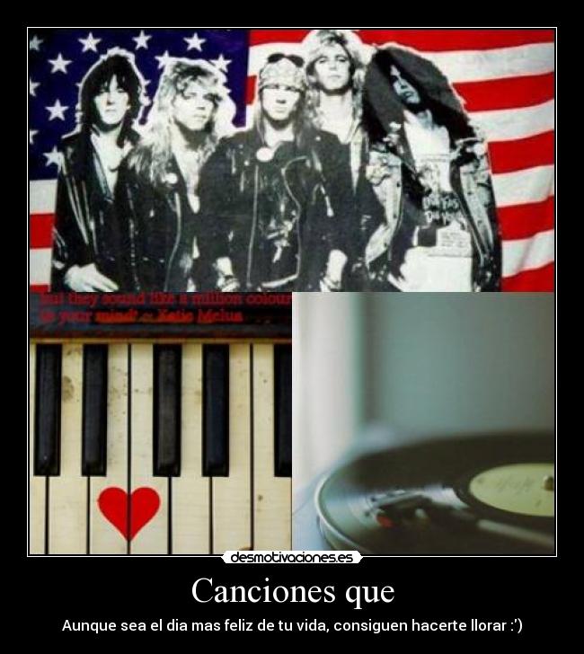 Canciones que -