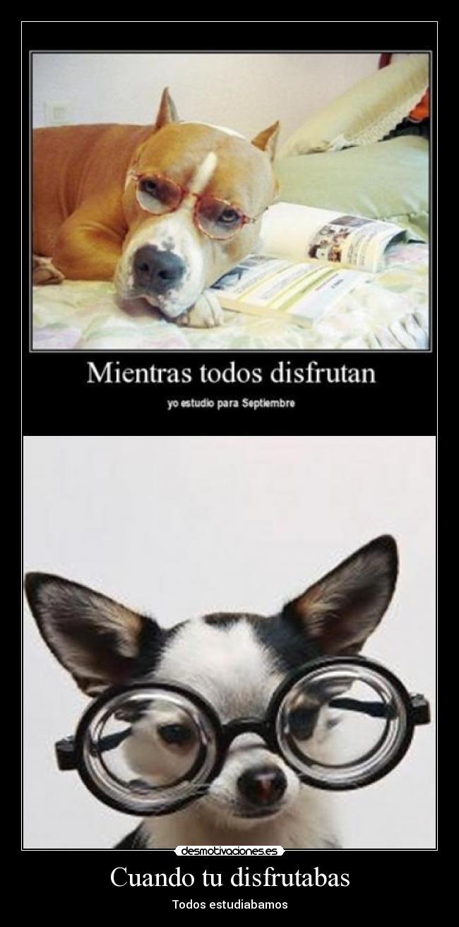 Cuando tu disfrutabas -