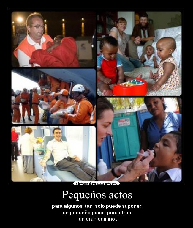 Pequeños actos -