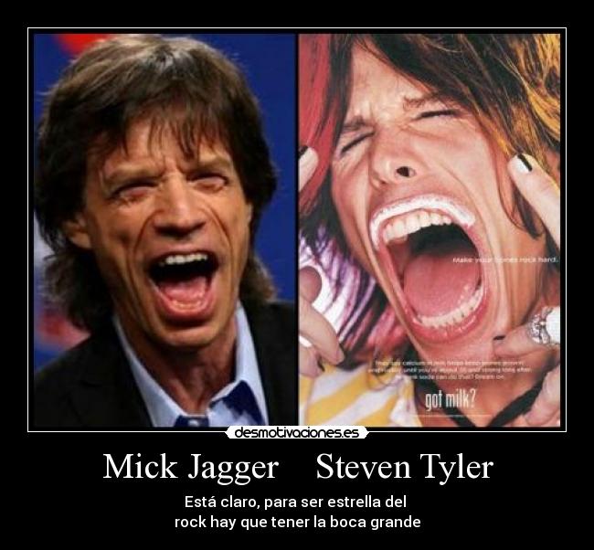 Mick Jagger    Steven Tyler - 