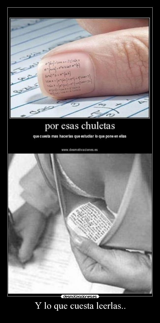 Y lo que cuesta leerlas.. -