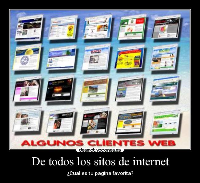 carteles internet sitios web internet pagina favorita awron desmotivaciones
