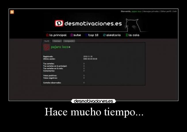 Hace mucho tiempo... - 