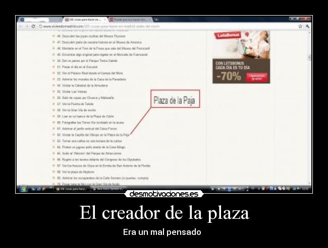 El creador de la plaza - 