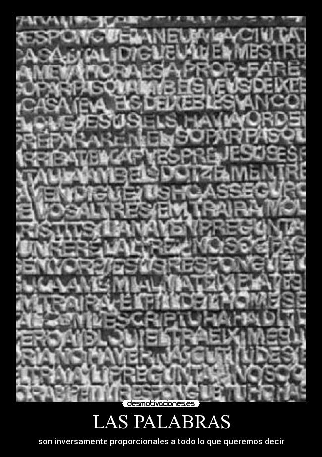 LAS PALABRAS -
