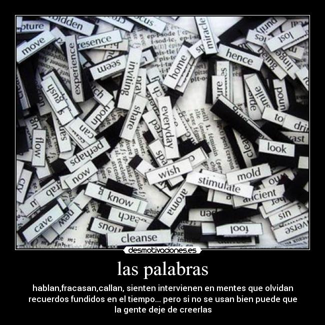 las palabras - 