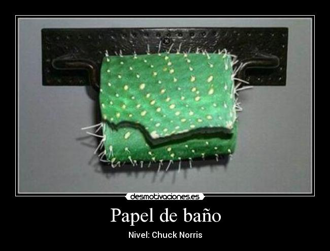 Papel de baño - Nivel: Chuck Norris