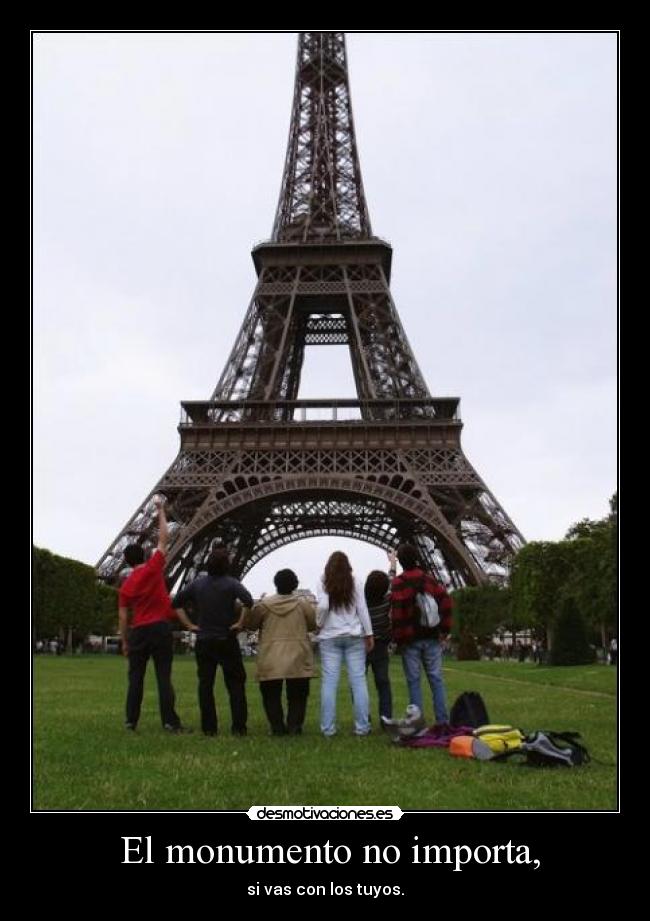 El monumento no importa, -