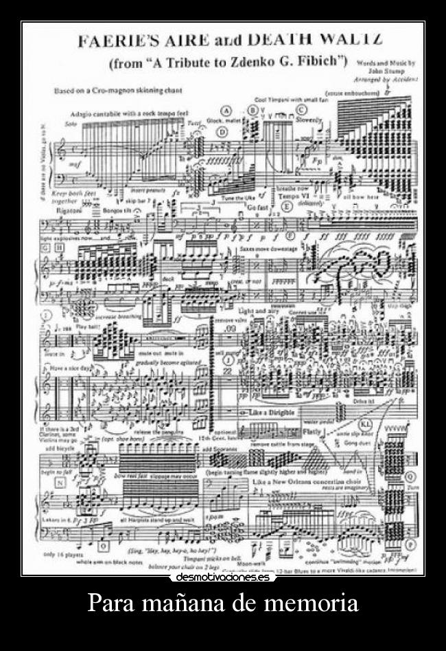 Para mañana de memoria -