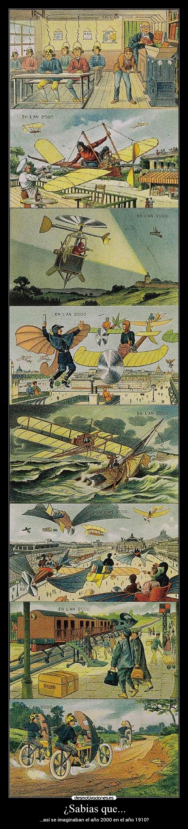¿Sabias que... - ...así se imaginaban el año 2000 en el año 1910?