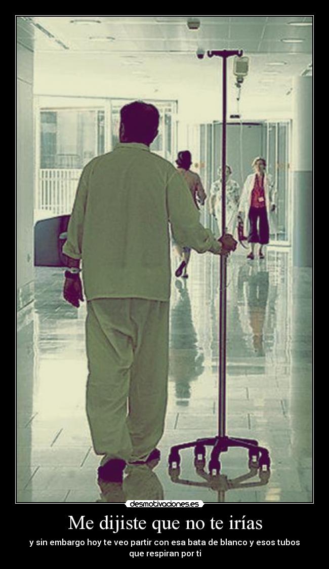 Me dijiste que no te irías -
