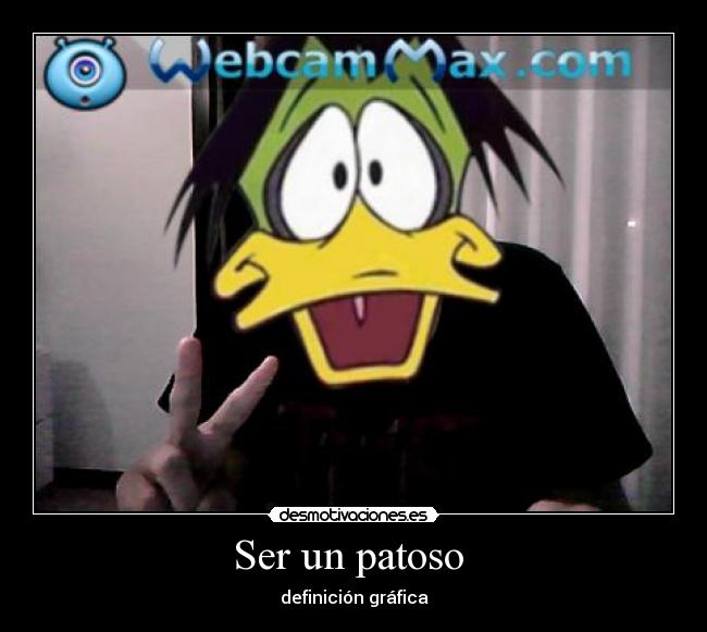 Ser un patoso - definición gráfica