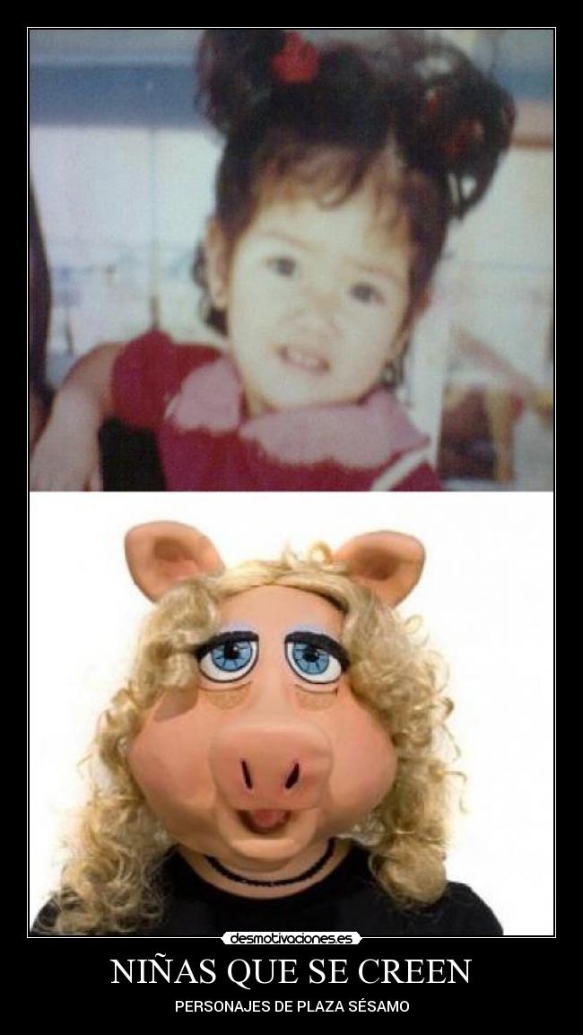 NIÑAS QUE SE CREEN - PERSONAJES DE PLAZA SÉSAMO