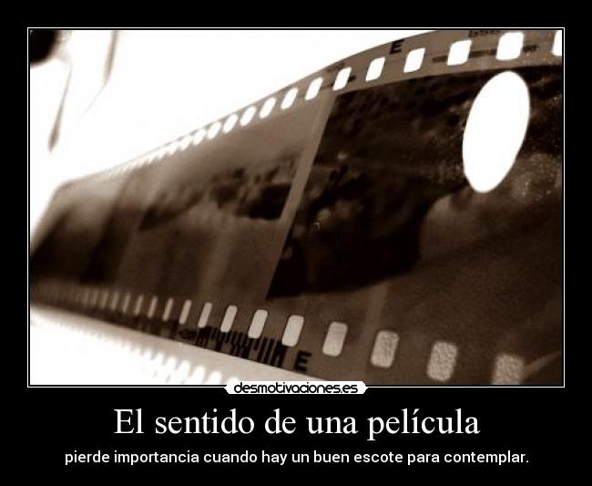 El sentido de una película -