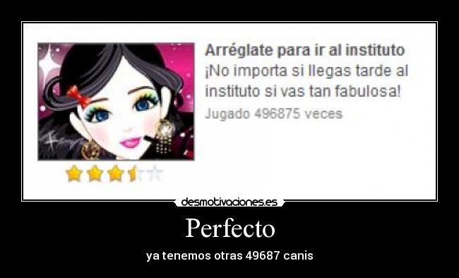 Perfecto - ya tenemos otras 49687 canis