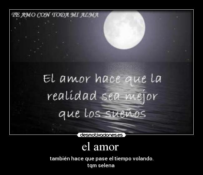 el amor -