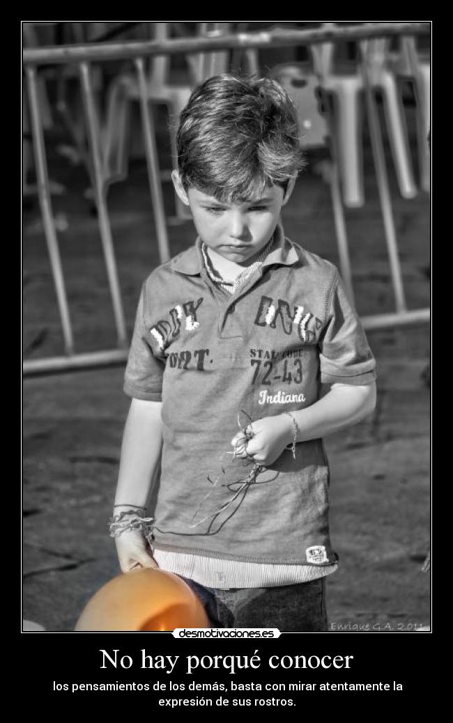 No hay porqué conocer -