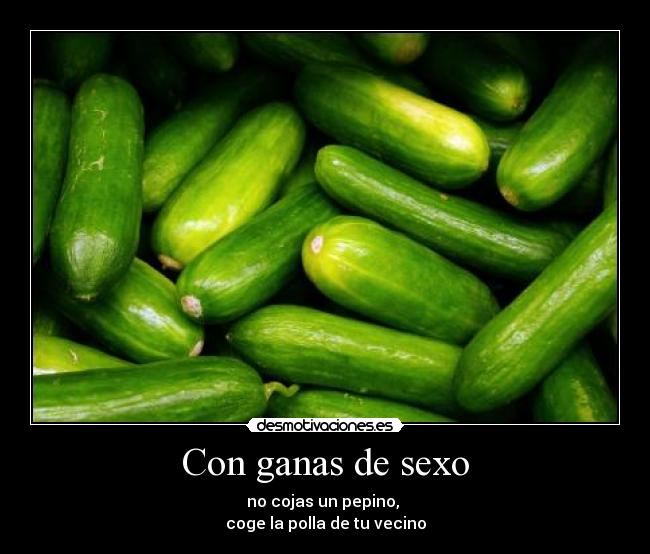 Con ganas de sexo -