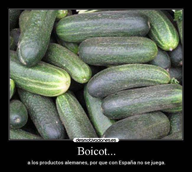 Boicot... - a los productos alemanes, por que con España no se juega.