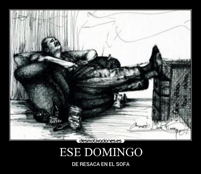 ESE DOMINGO - DE RESACA EN EL SOFA