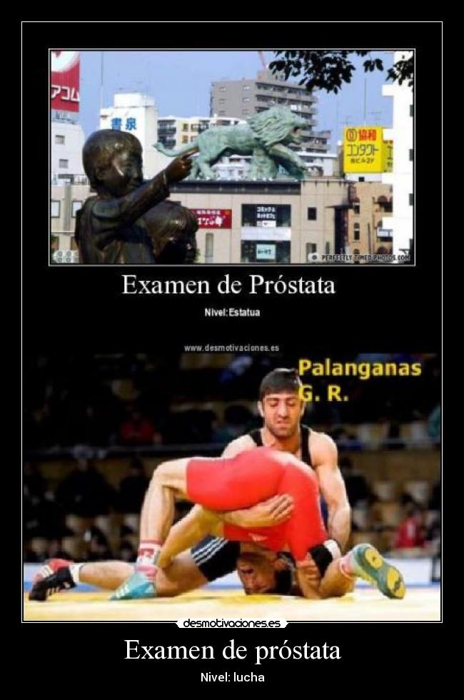carteles examen prostata desmotivaciones