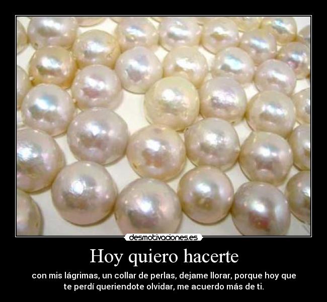 Hoy quiero hacerte - 