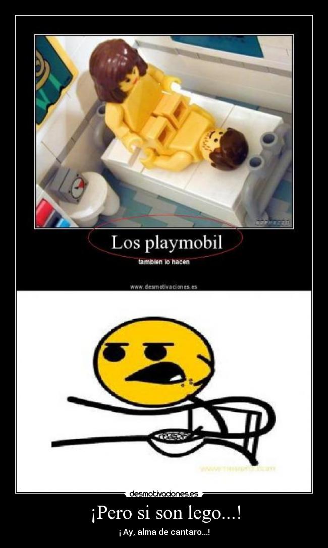 ¡Pero si son lego...! -