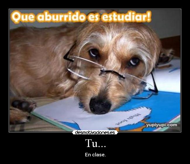 Tu... - En clase.