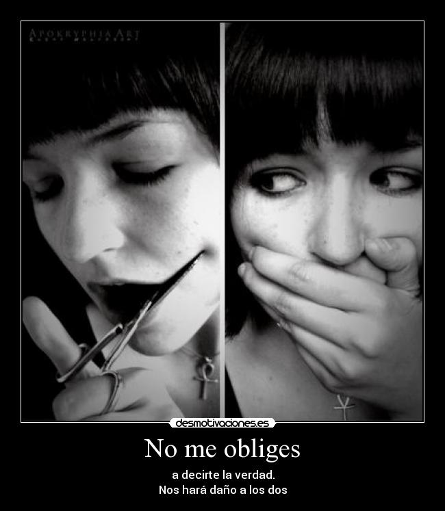 No me obliges - 