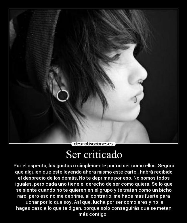 Ser criticado - 