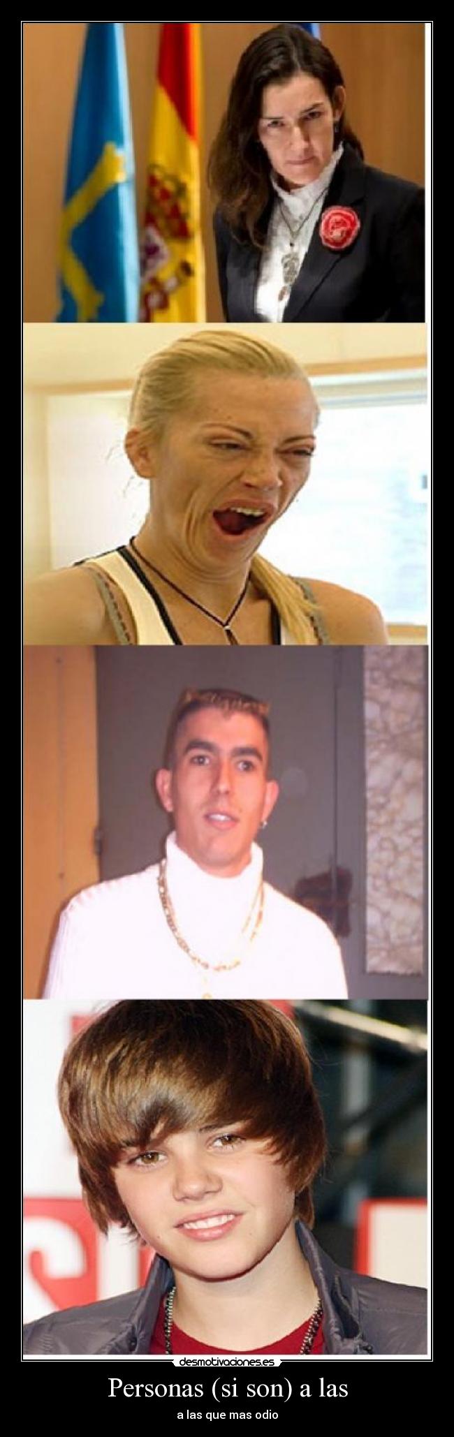 Personas (si son) a las -