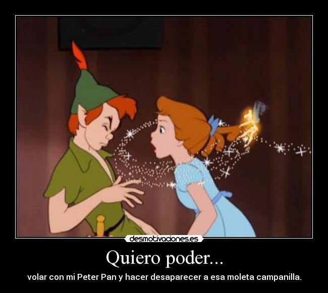 carteles peter pan campanilla desmotivaciones