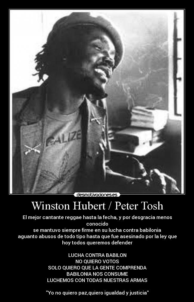 Winston Hubert / Peter Tosh -