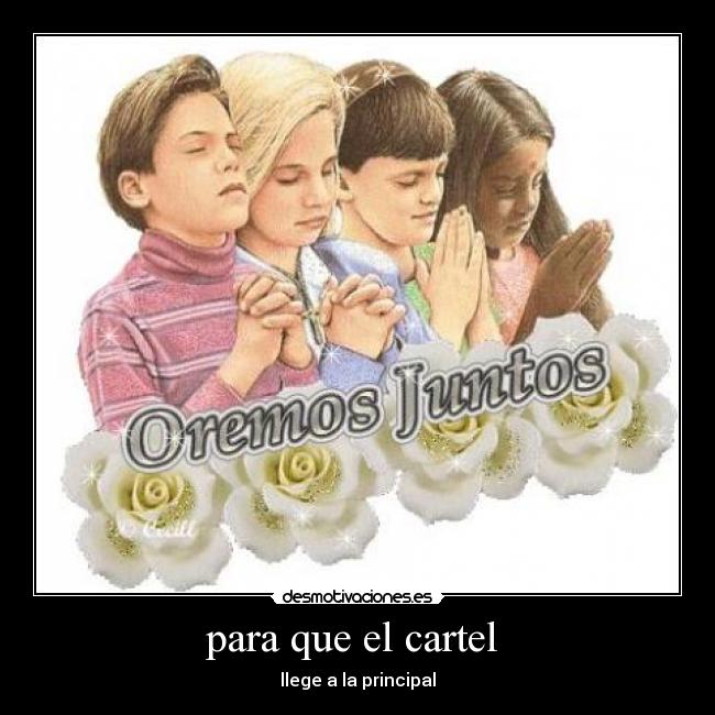 para que el cartel -