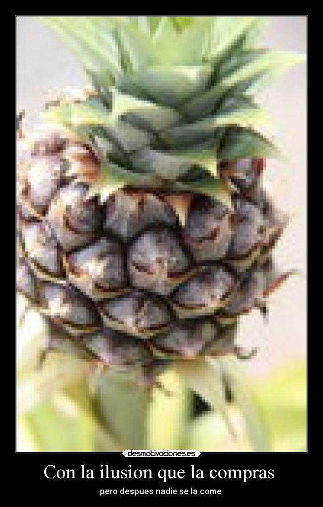 Con la ilusion que la compras - pero despues nadie se la come