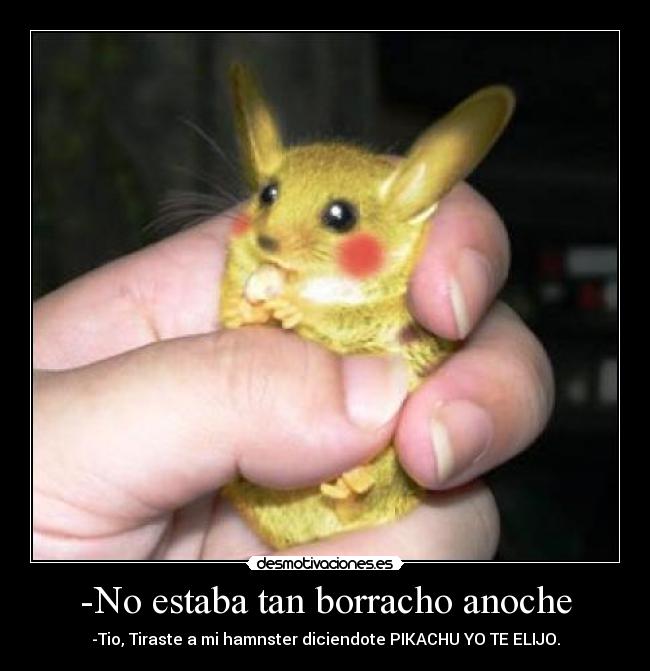 -No estaba tan borracho anoche -