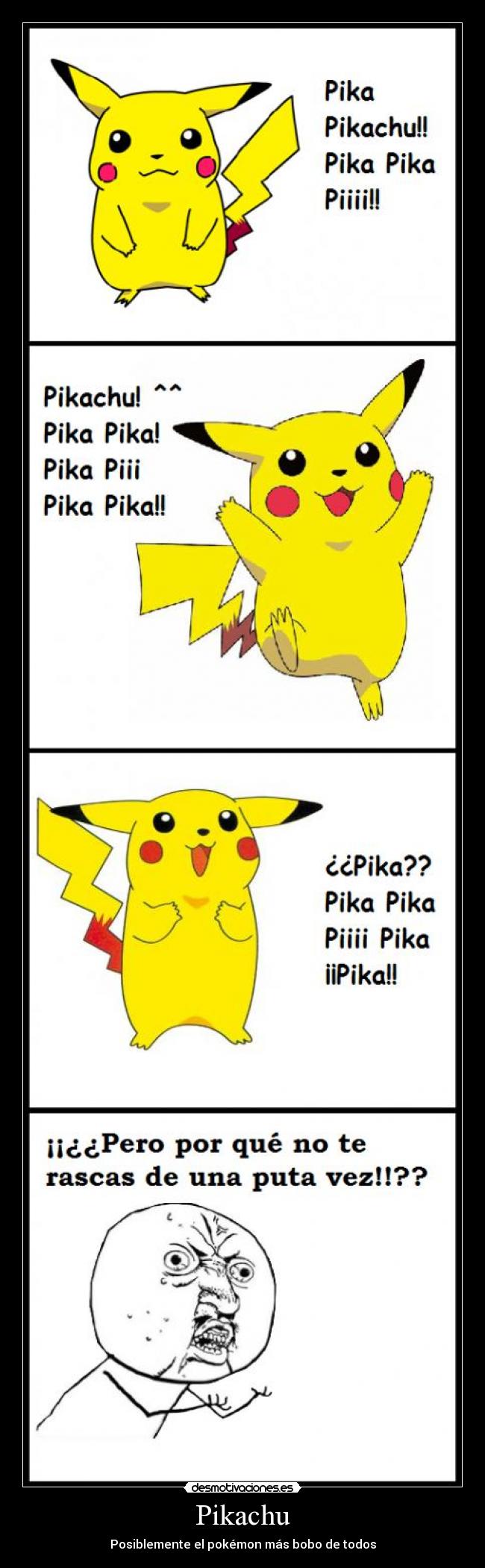 carteles pikachu pokemon bobo desmotivaciones