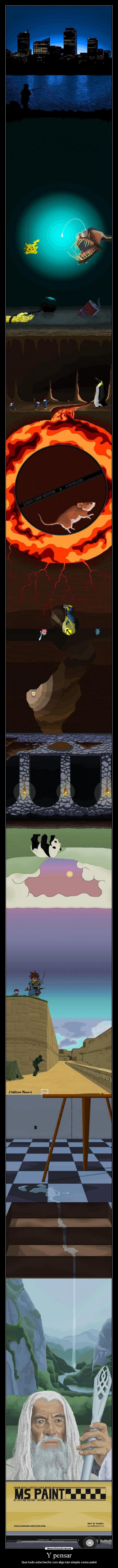 Y pensar - Que todo esta hecho con algo tan simple como paint